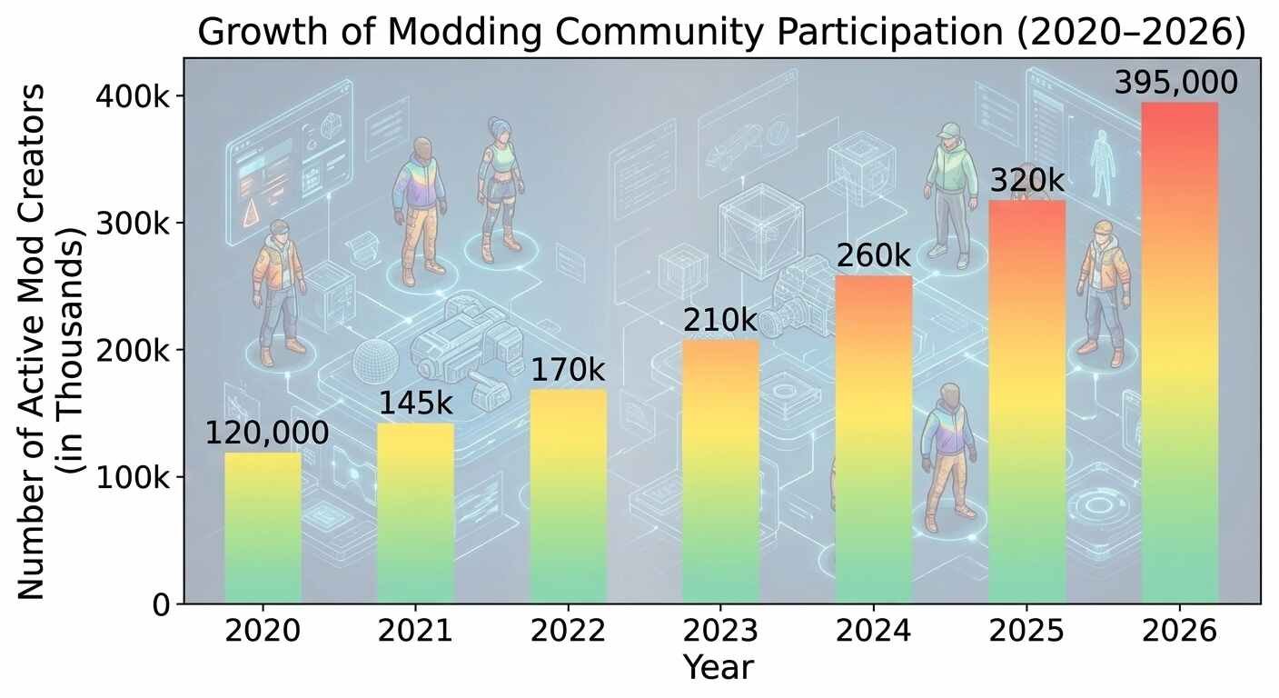 Growth of Modding Community Participation