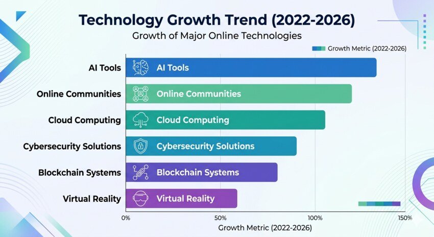 Growth of Major Online Technologies
