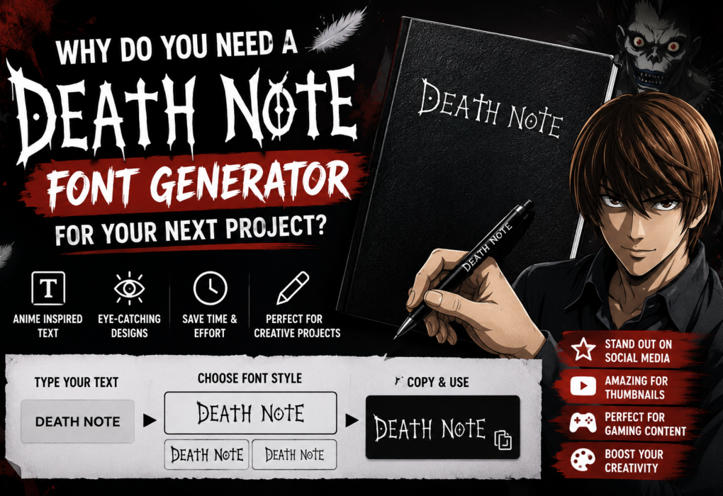 Death Note Font Generator