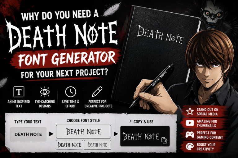 Death Note Font Generator
