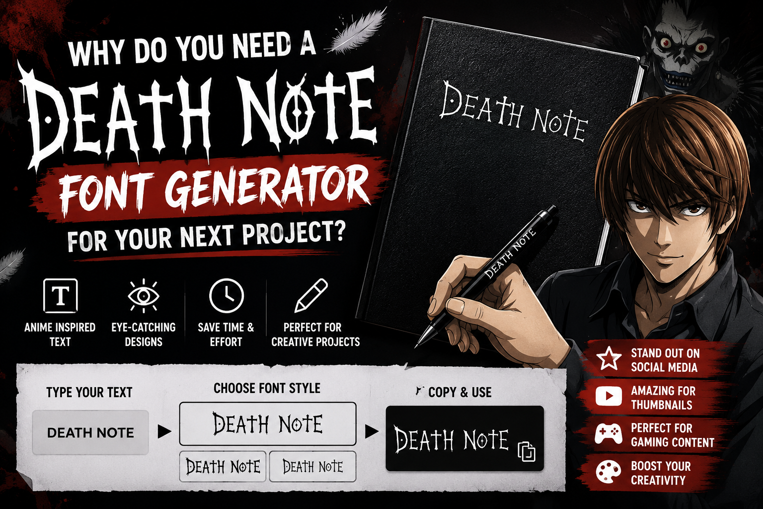 Death Note Font Generator