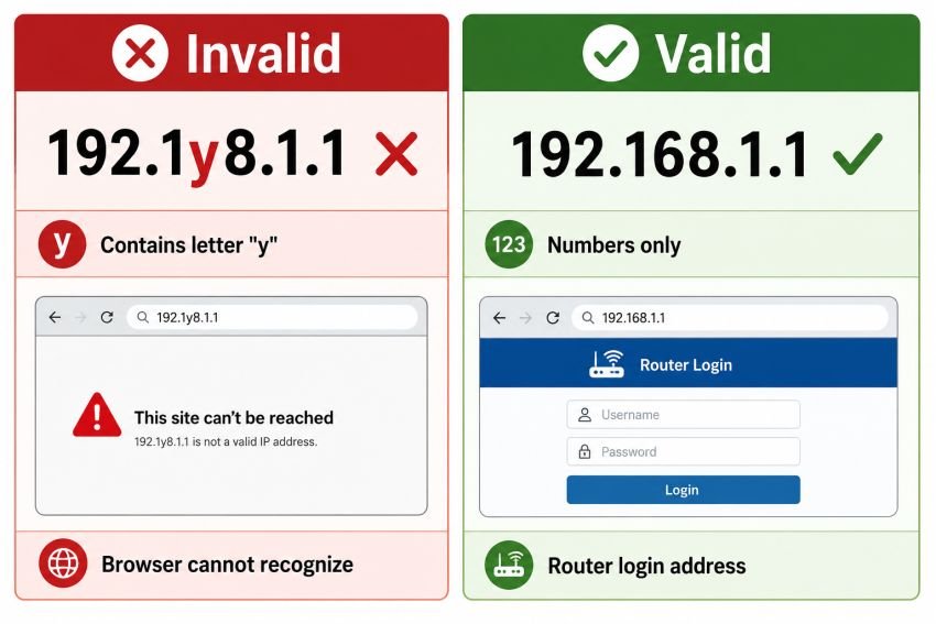 Is 192.1y8.1.1 a Valid IP Address?