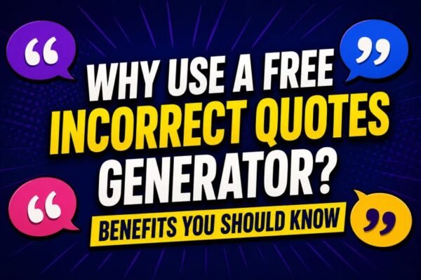 Free Incorrect Quotes Generator