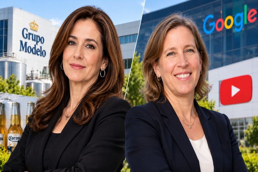 María Asunción Aramburuzabala and Susan Wojcicki