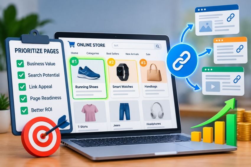 Prioritize Ecommerce Pages for Backlinks